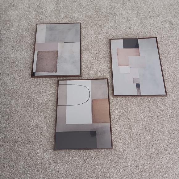 New 3 Piece Framed Canvas Artwork - Picture 9 of 9